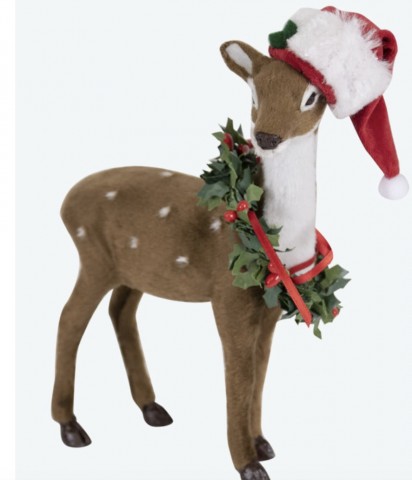 NEW!! - Byers Choice Reindeer w/Wreath